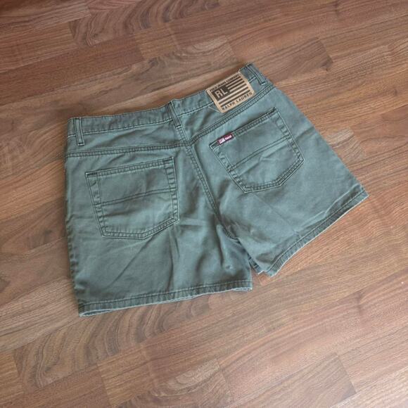 Y2K Ralph Lauren Polo Jeans Company Olive Green Shorts - Picture 3 of 8